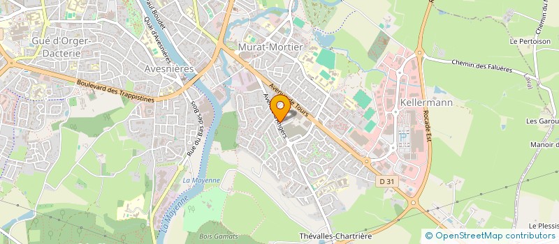 localisation de l'entreprise CHAUFFAGE SANITAIRE MAYENNAIS à LAVAL