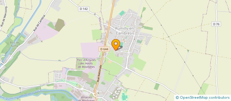 localisation de l'entreprise CHAUFFAGE-SANITAIRE-PLOMBERIE  RUMILLY-EN-CAMBRESIS