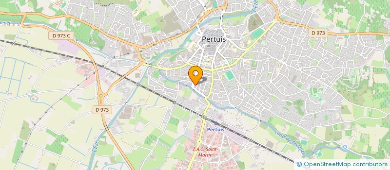 localisation de l'entreprise CHAUFFAGE SANITAIRE SYLVI  PERTUIS