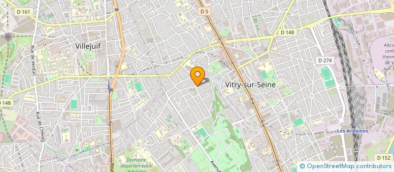 localisation de l'entreprise CHAUFFAGE SERVICE à VITRY-SUR-SEINE