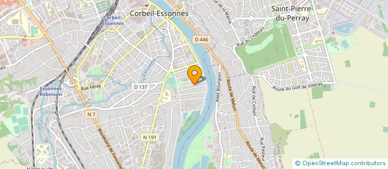 localisation de l'entreprise CHAUFFAGE TECHNIQUE SANITAIRE à CORBEIL-ESSONNES