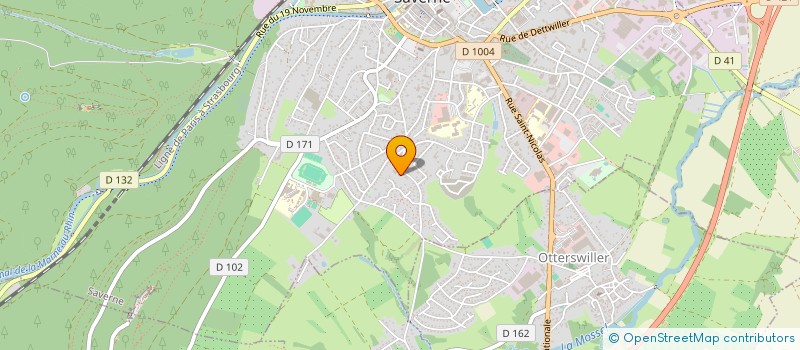 localisation de l'entreprise CHAUFFAGE ZIEGELMEYER à SAVERNE