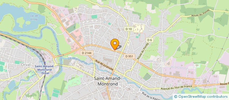 localisation de l'entreprise CHAUFFAGECO CENTRE  SAINT-AMAND-MONTROND