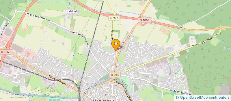 localisation de l'entreprise CHAUFFALSACE  HAGUENAU