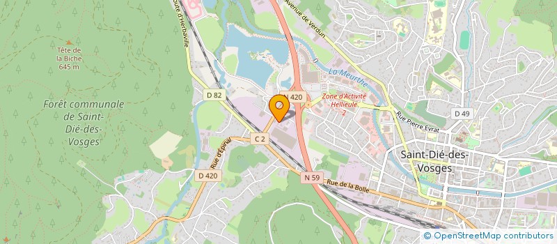 localisation de l'entreprise CHAUFFATECH à SAINT-DIE-DES-VOSGES