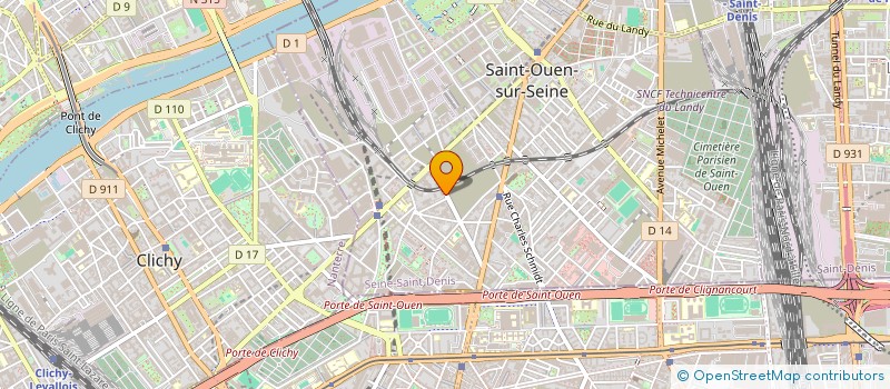 localisation de l'entreprise CHAUFFE 2000 à SAINT-OUEN-SUR-SEINE