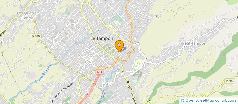 localisation de l'entreprise CHAUFFE EAU & MAURY  LE TAMPON