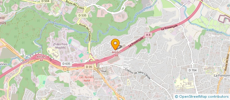 localisation de l'entreprise CHAUFFE EN STOCK à ANTIBES