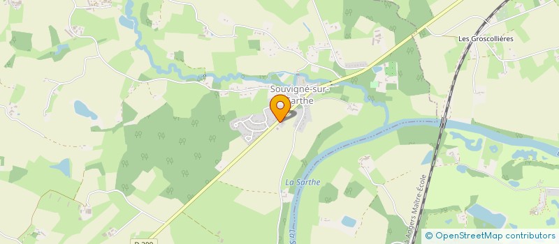 localisation de l'entreprise CHAUFFE ET EAU  SOUVIGNE-SUR-SARTHE