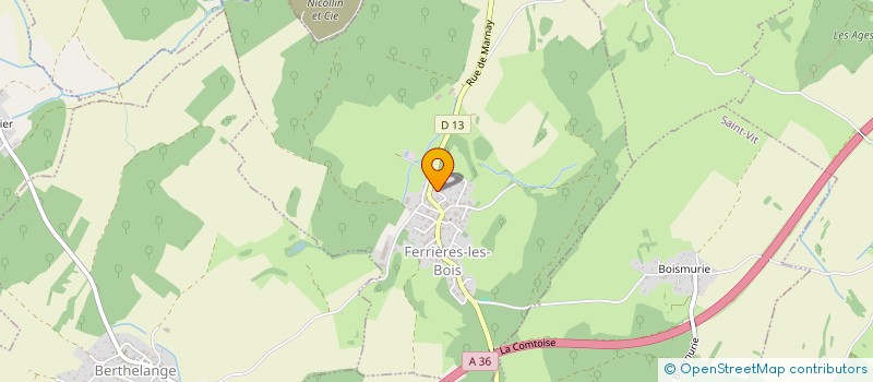 localisation de l'entreprise CHAUFFE + KOEHLER  FERRIERES-LES-BOIS