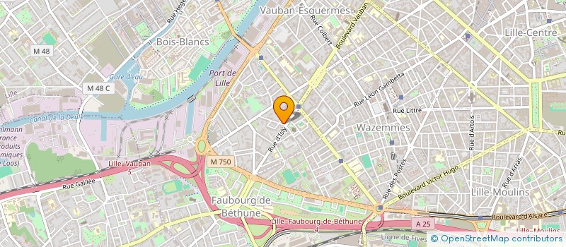 localisation de l'entreprise CHAUFFE MARCELLE à LILLE