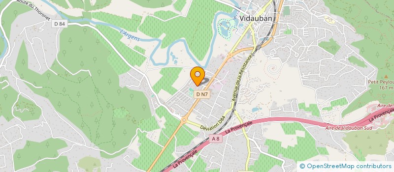 localisation de l'entreprise CHAUFFE O EXPRESS  VIDAUBAN