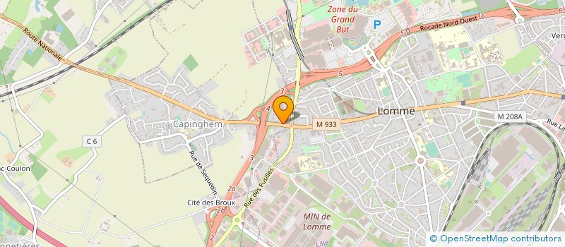 localisation de l'entreprise CHAUFFECO à LILLE