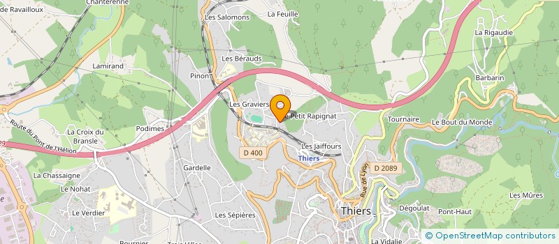 localisation de l'entreprise CHAUFFECO à THIERS