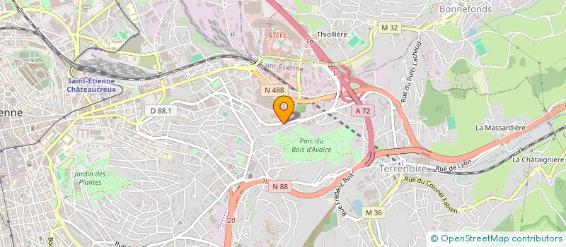 localisation de l'entreprise CHAUFFEO  SAINT-ETIENNE