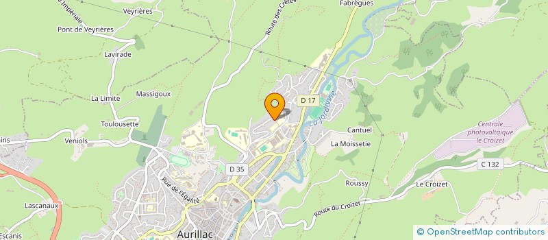 localisation de l'entreprise CHAUFFER LES GUITARES à AURILLAC