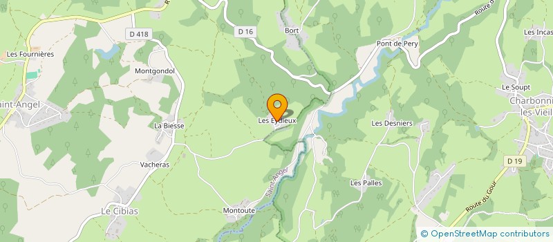 localisation de l'entreprise CHAUFFERIE BIOMASSE PONTGIBAUD  SAINT-ANGEL