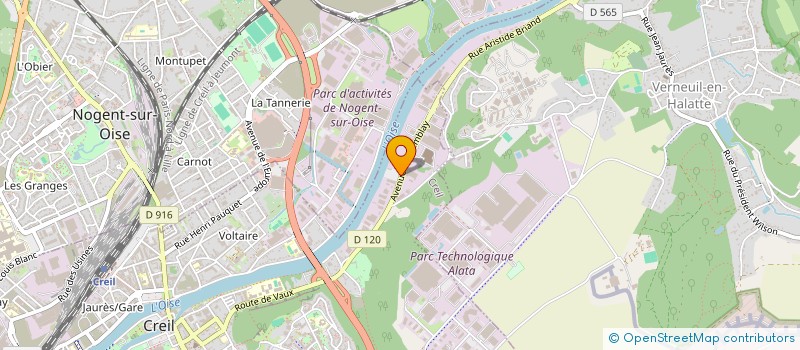 localisation de l'entreprise CHAUFFERIE SERVICES à CREIL