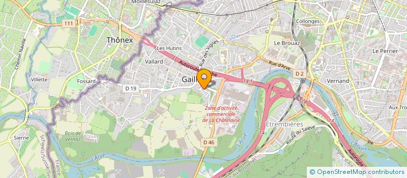 localisation de l'entreprise CHAUFFERT à GAILLARD