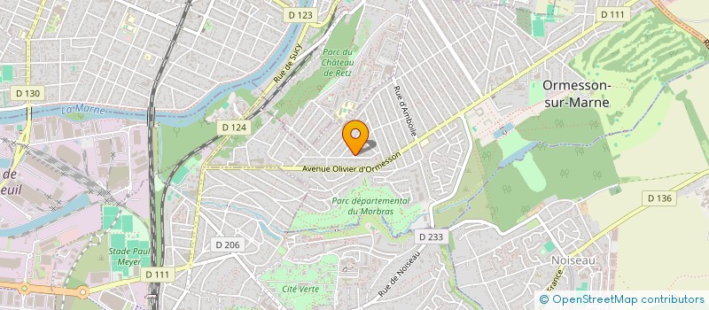 localisation de l'entreprise CHAUFFEUR DE CONFIANCE PARIS  ORMESSON-SUR-MARNE