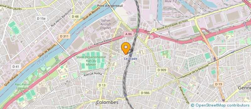 localisation de l'entreprise CHAUFFEUR-INNOV à COLOMBES