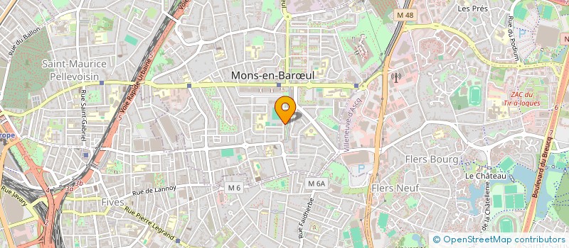 localisation de l'entreprise CHAUFFEUR LILLE  MONS-EN-BARUL