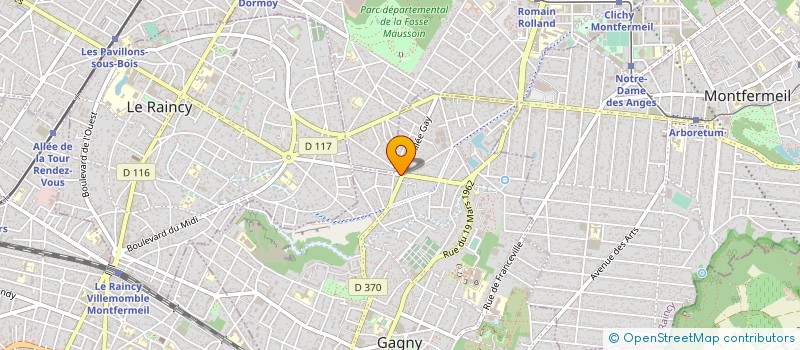 localisation de l'entreprise CHAUFFEUR PRESTIGE ADR à GAGNY