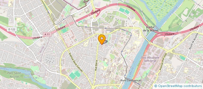 localisation de l'entreprise CHAUFFEUR PRIVE 49 à ANGERS