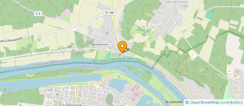 localisation de l'entreprise CHAUFFEUR PRIVE NP  FOLLAINVILLE-DENNEMONT