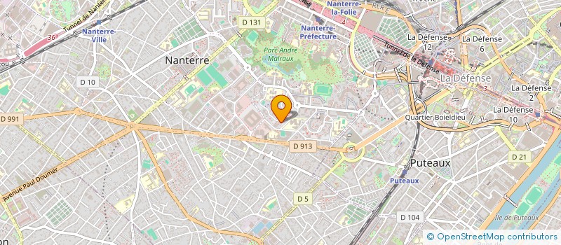 localisation de l'entreprise CHAUFFEUR ROYAL  NANTERRE