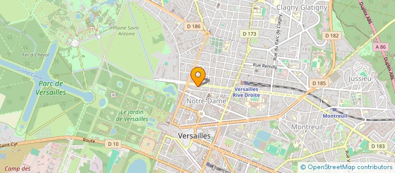 localisation de l'entreprise CHAUFFEURS SERVICE à VERSAILLES