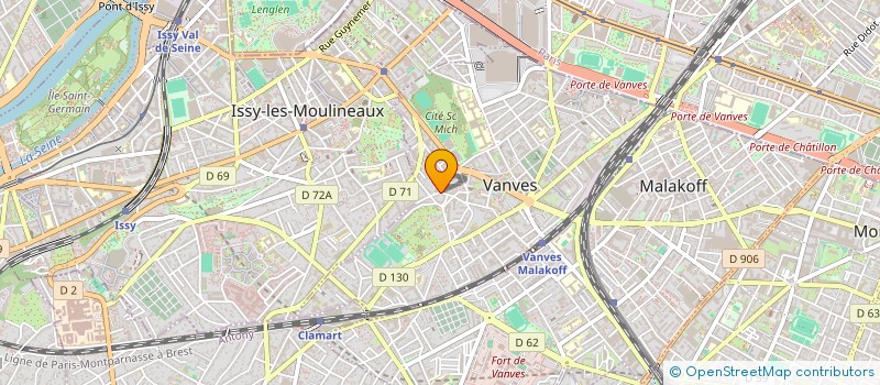 localisation de l'entreprise CHAUFFEURS SERVICE à VANVES