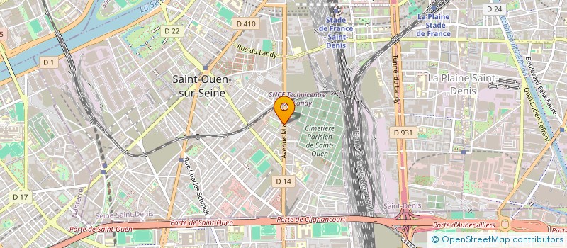 localisation de l'entreprise CHAUFFEURS VILLE LUMIERE à SAINT-OUEN-SUR-SEINE