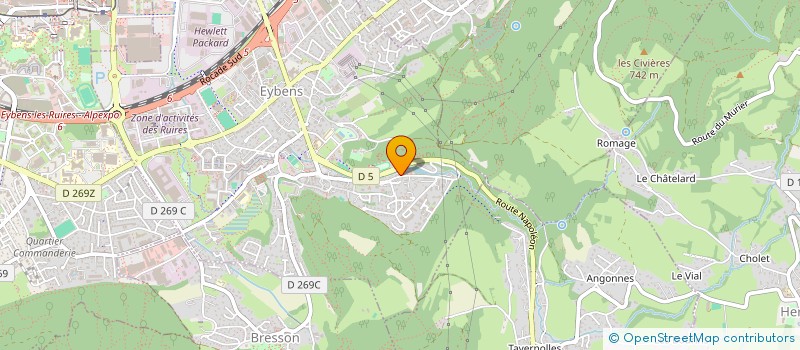 localisation de l'entreprise CHAUFFISERE à EYBENS