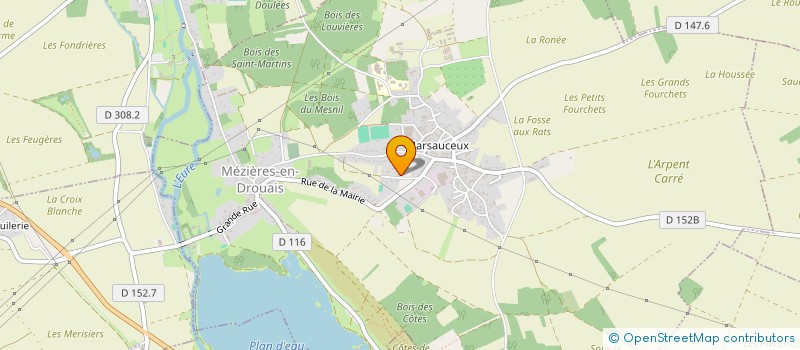 localisation de l'entreprise CHAUFFTECH à MEZIERES-EN-DROUAIS