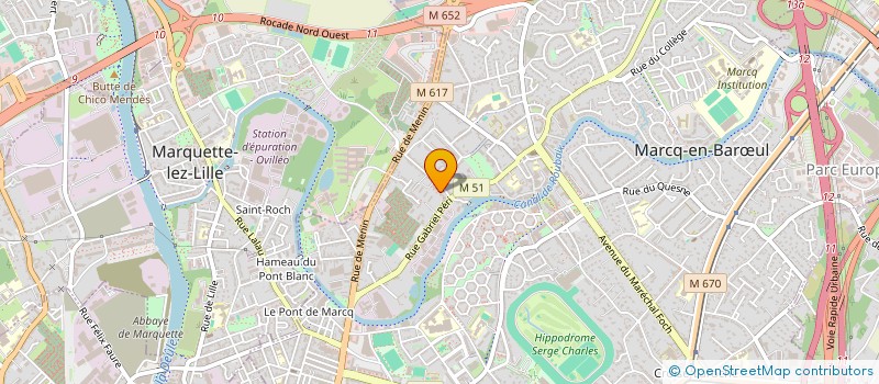 localisation de l'entreprise CHAUFI à MARCQ-EN-BARŒUL