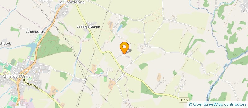 localisation de l'entreprise CHAUFRAY TRANSPORT SARL à SAINTE-HONORINE-LA-CHARDONNE