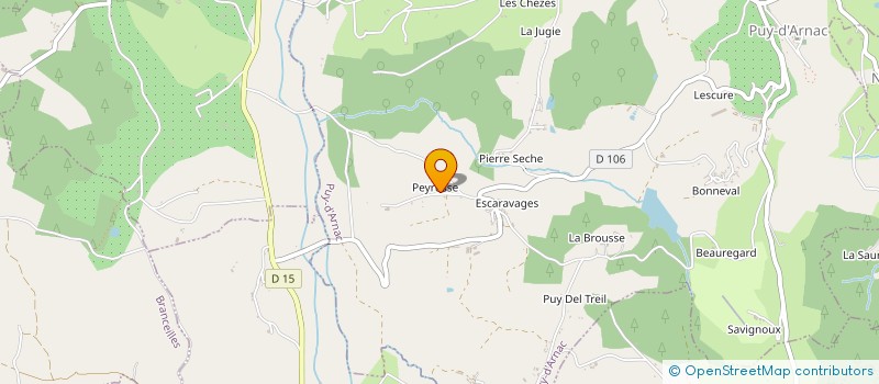 localisation de l'entreprise CHAULET ERIC TRAVAUX PUBLICS  PUY D'ARNAC