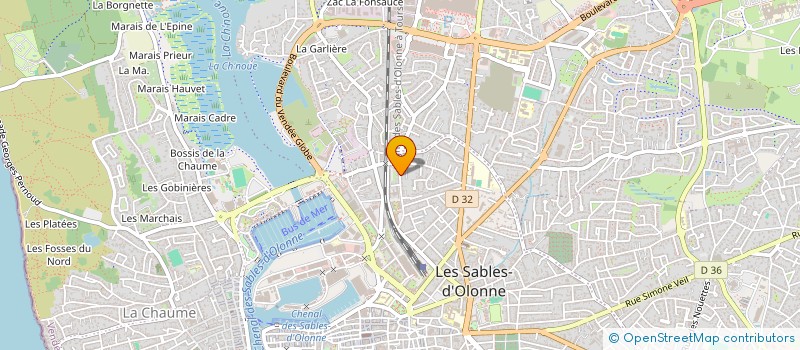 localisation de l'entreprise CHAUM'ART à LES SABLES D'OLONNE