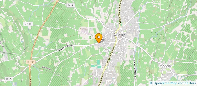 localisation de l'entreprise CHAUMARD  CAROMB