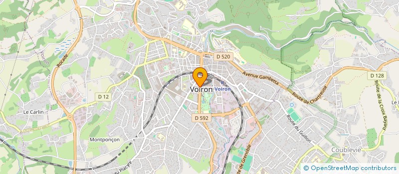 localisation de l'entreprise CHAUMAT MONIQUE ET MARYLINE à VOIRON