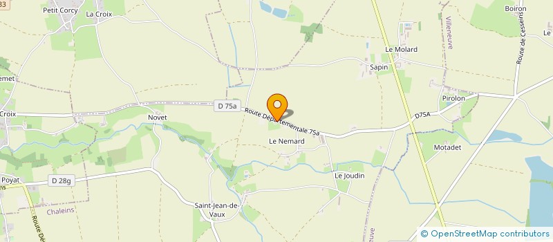 localisation de l'entreprise CHAUME CATHERINE  CHALEINS