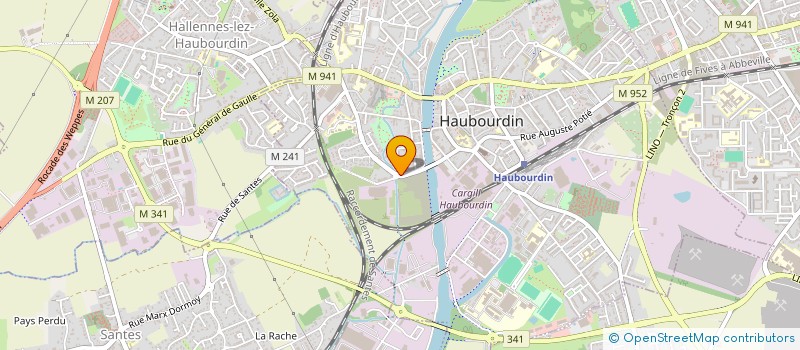 localisation de l'entreprise CHAUMECA GOHIN à HAUBOURDIN