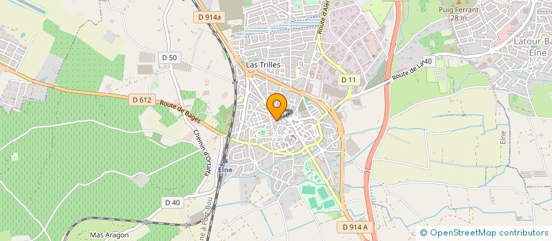localisation de l'entreprise CHAUMEIL  ELNE
