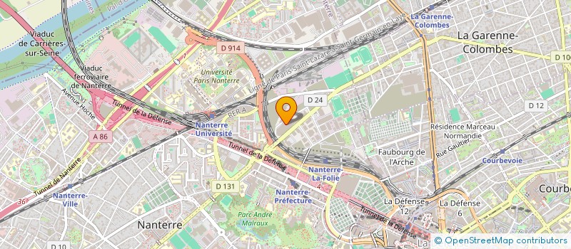 localisation de l'entreprise CHAUMEIL ILE DE FRANCE à NANTERRE