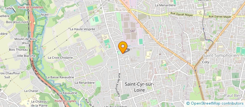 localisation de l'entreprise CHAUMENY GOUTTE à SAINT-CYR-SUR-LOIRE