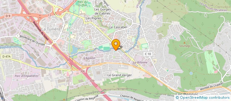localisation de l'entreprise CHAUMERY PISCINE & CO  LES PENNES-MIRABEAU