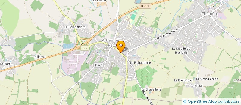 localisation de l'entreprise CHAUMES BOX  CHAUMES-EN-RETZ