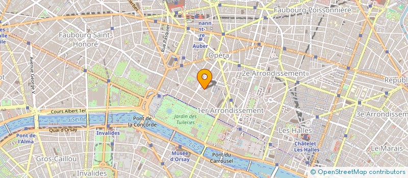 localisation de l'entreprise CHAUMET CIE à PARIS