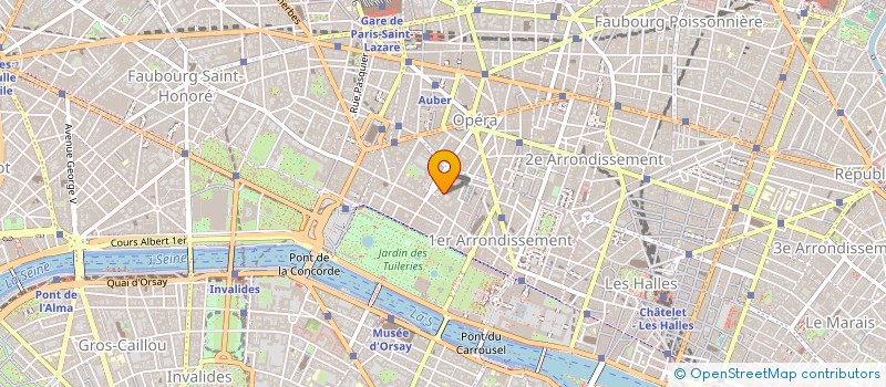 localisation de l'entreprise CHAUMET INTERNATIONAL SA. à PARIS